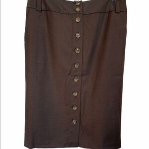 BANANA REPUBLIC Wool Buttons Down Pencil Skirt.